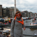 buildings by the canal in Amsterdam