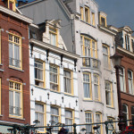 buildings by the canal in Amsterdam