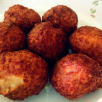 Fried cheese balls at Galini Tavern, Plakias Crete