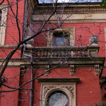 building on Commonwealth Avenue, Back Bay Boston