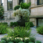 Floral decoration on Commonwealth Avenue, Back Bay Boston