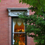 window on Commonwealth Avenue, Back Bay Boston