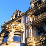building on Commonwealth Avenue, Back Bay Boston