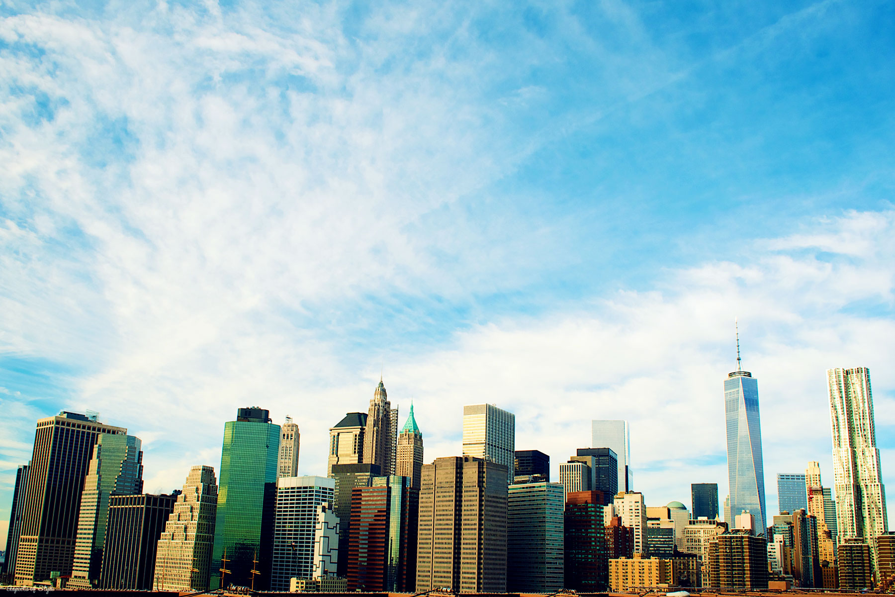 Lower Manhattan skyline