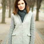 grey coat by Armani Xchange