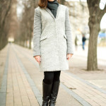 grey coat by Armani Xchange