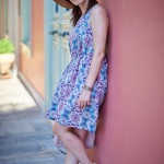 Floppy hat and sun dress in Nafplio