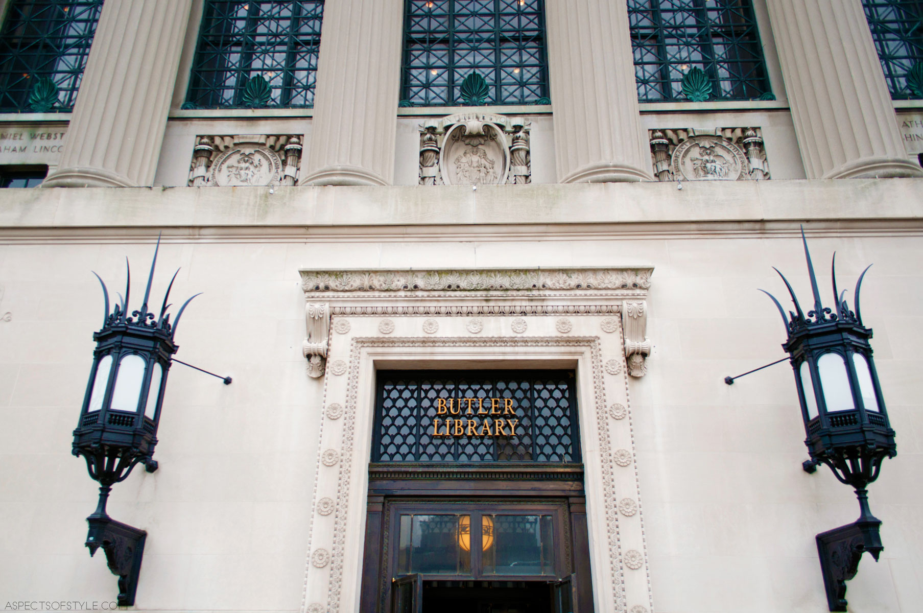 Butler Library at Columbia University , New York