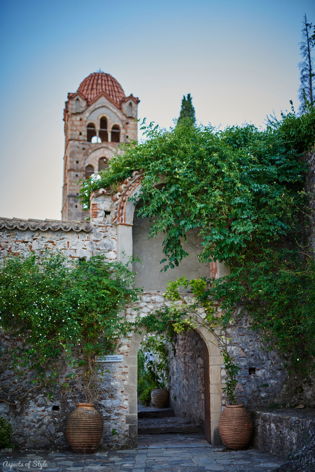 Mystras castle town, Peloponnese, Greece