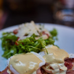 Eggs Benedicts, brunch at Noel Athens
