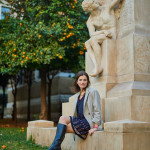 J'aime les Garcons grey jacket, Lili&Lala blue dress