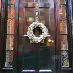 Christmas wreath in Beacon Hill, Boston