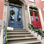 Christmas decorations in South End, Boston