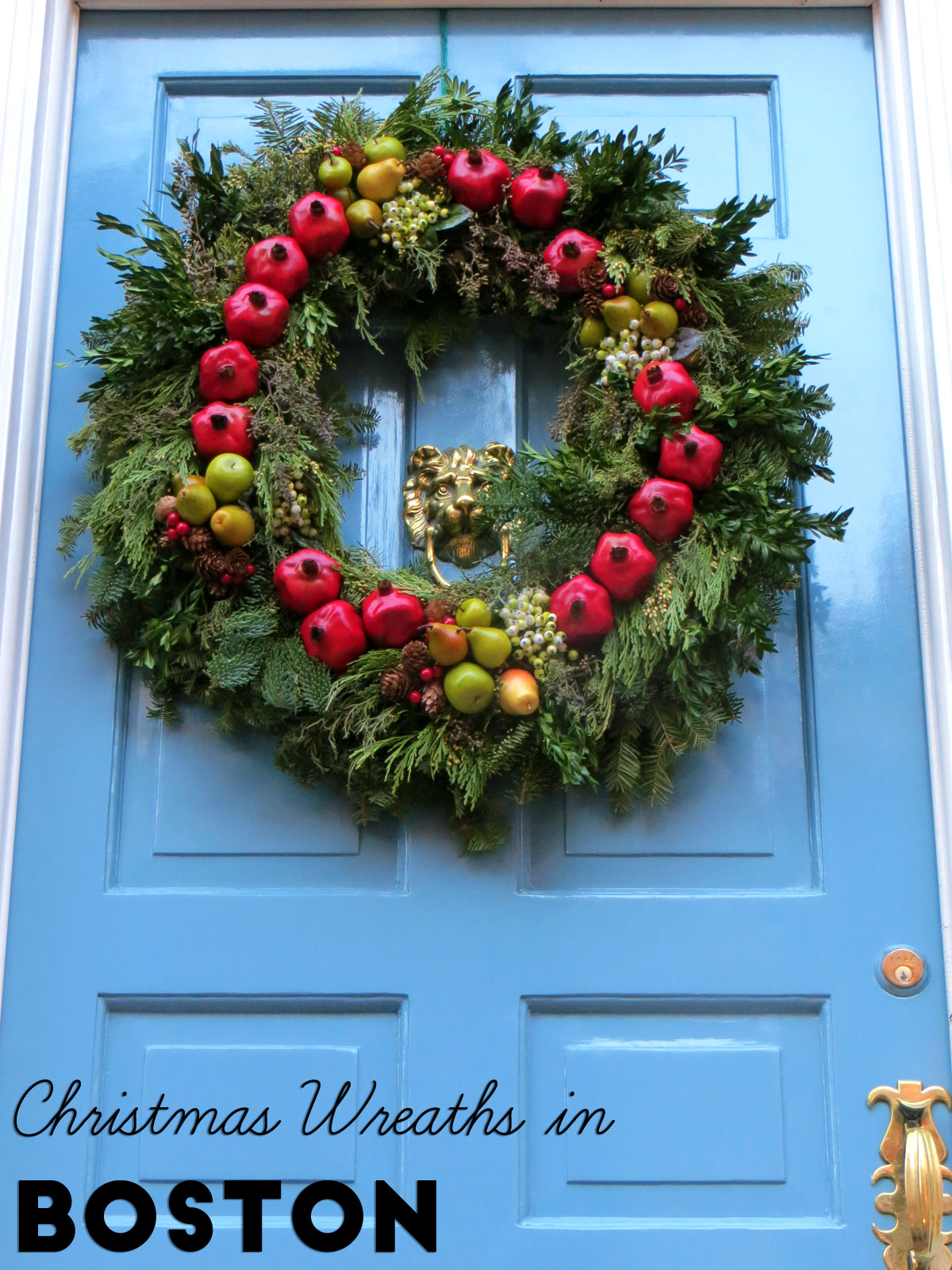 Christmas wreaths in Boston