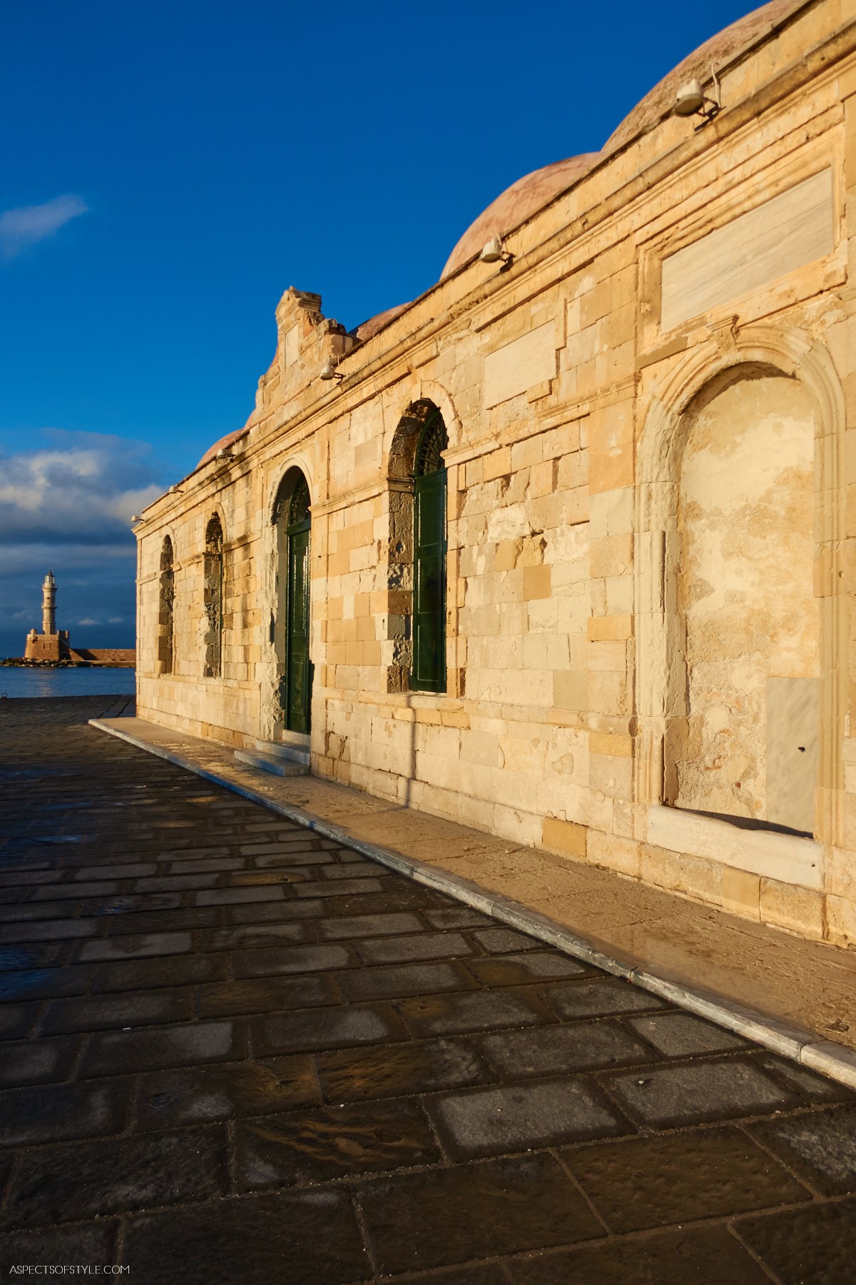 Giali Tzami former mosque in the old port of Chania