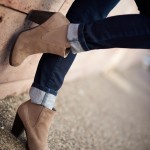 Call it Spring beige suede ankle boots