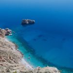view from Chozoviotissa monastery, Amorgos Greece