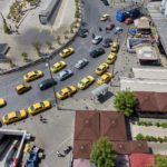 bird's eye view of Omonia square