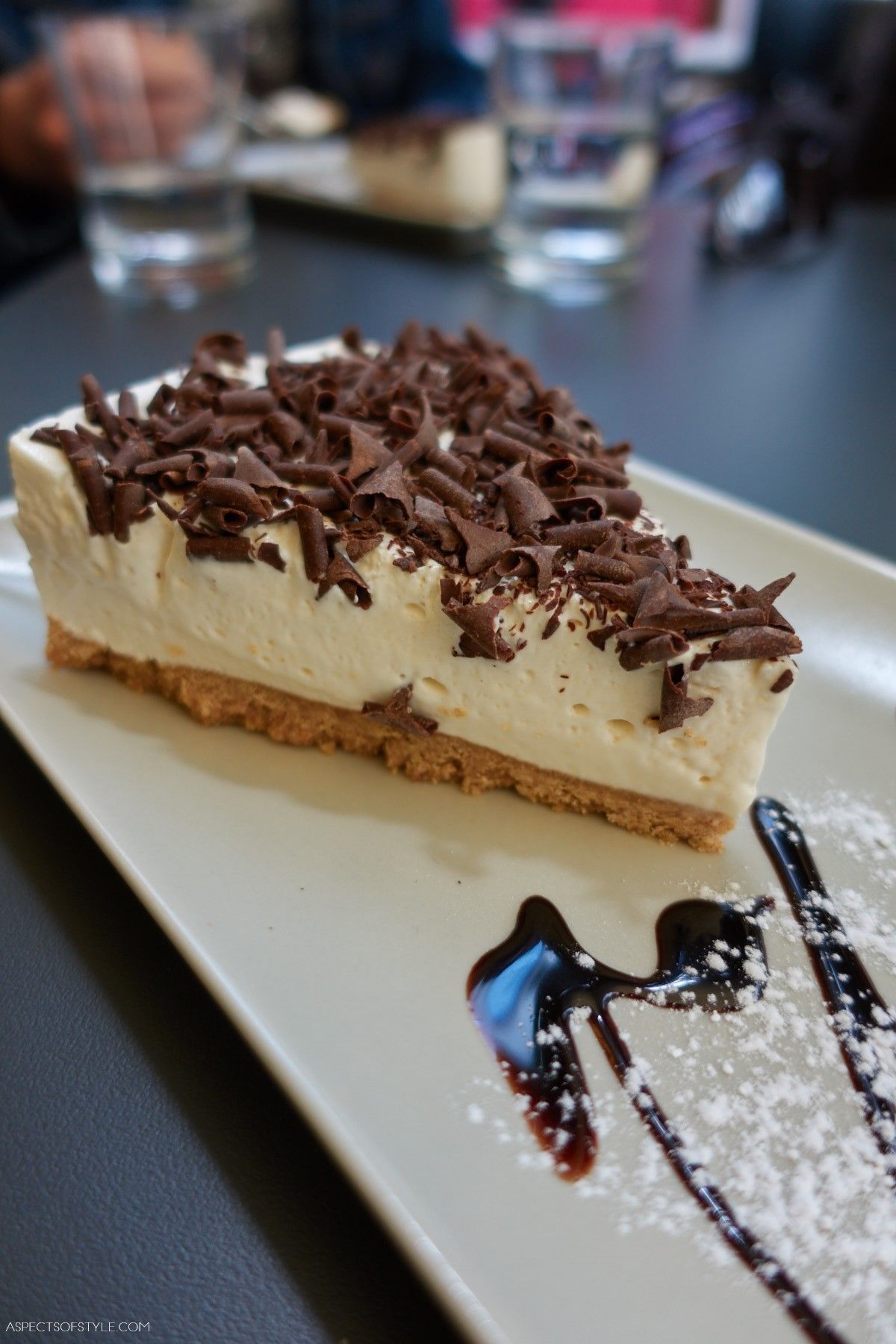 Cheesecake at Bistro 22, Rethymno, Crete, Greece