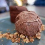 chocolate souffle at The Zillers roof garden, Athens