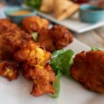 vegetable pankora at Babaji Indian restaurant, Athens