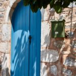 door in Areopoli, Mani, Peloponnese, Greece