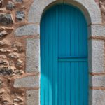 door in Areopoli, Mani, Peloponnese, Greece