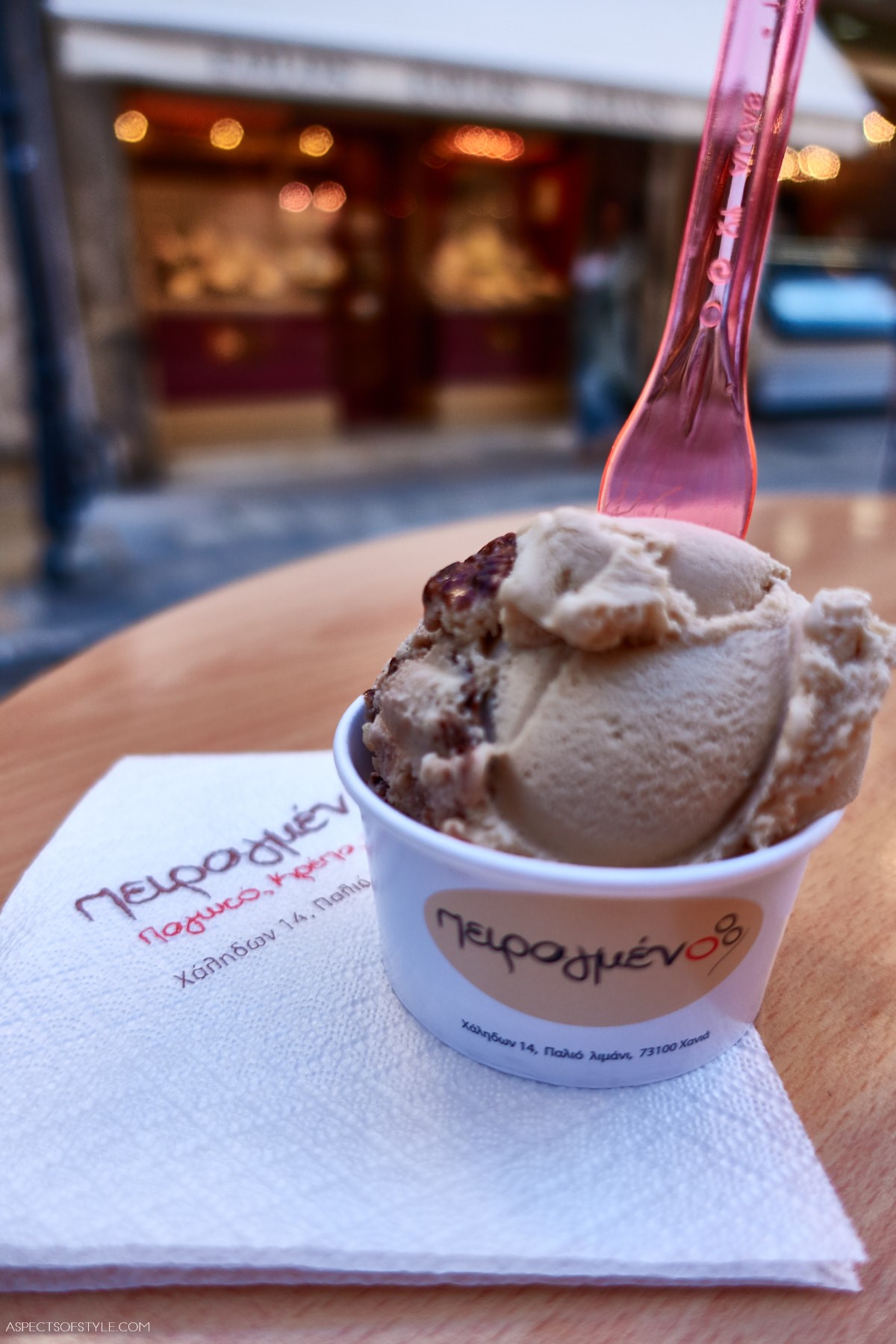 Ice cream at Peiragmeno, Chania