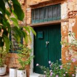 Green door in Chania, Crete