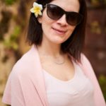 Moschino sunglasses, Swarovski necklace