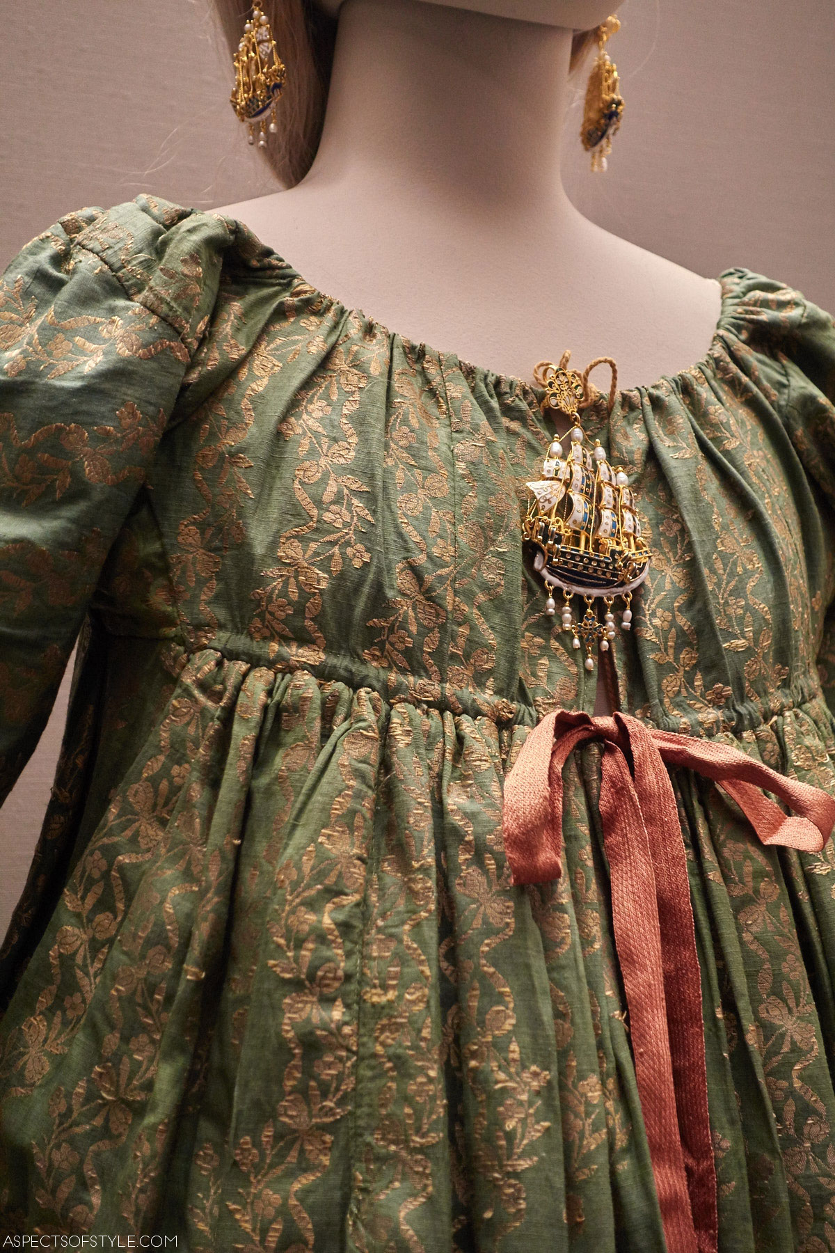 Greek traditional dress in Benaki museum in Athens