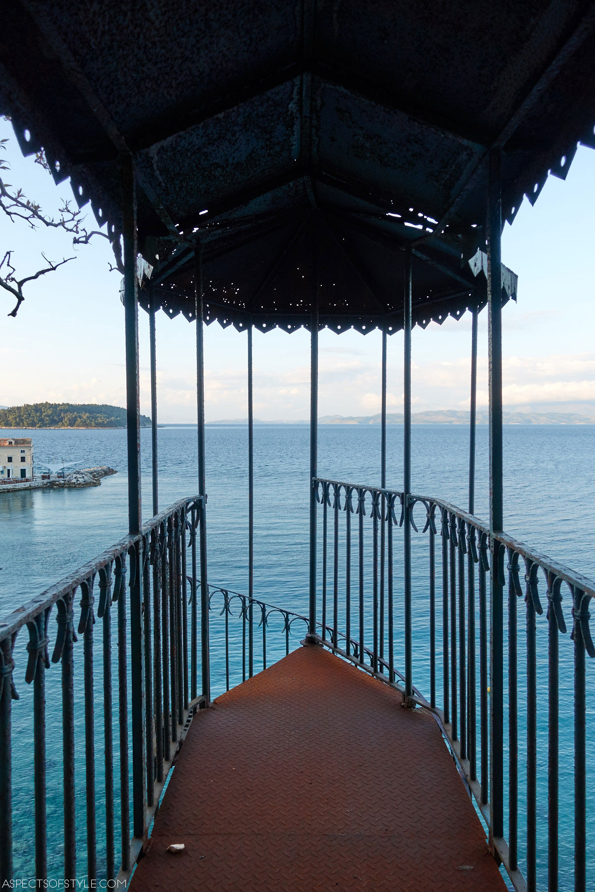 Public Garden overlooking Faliraki beach, Corfu