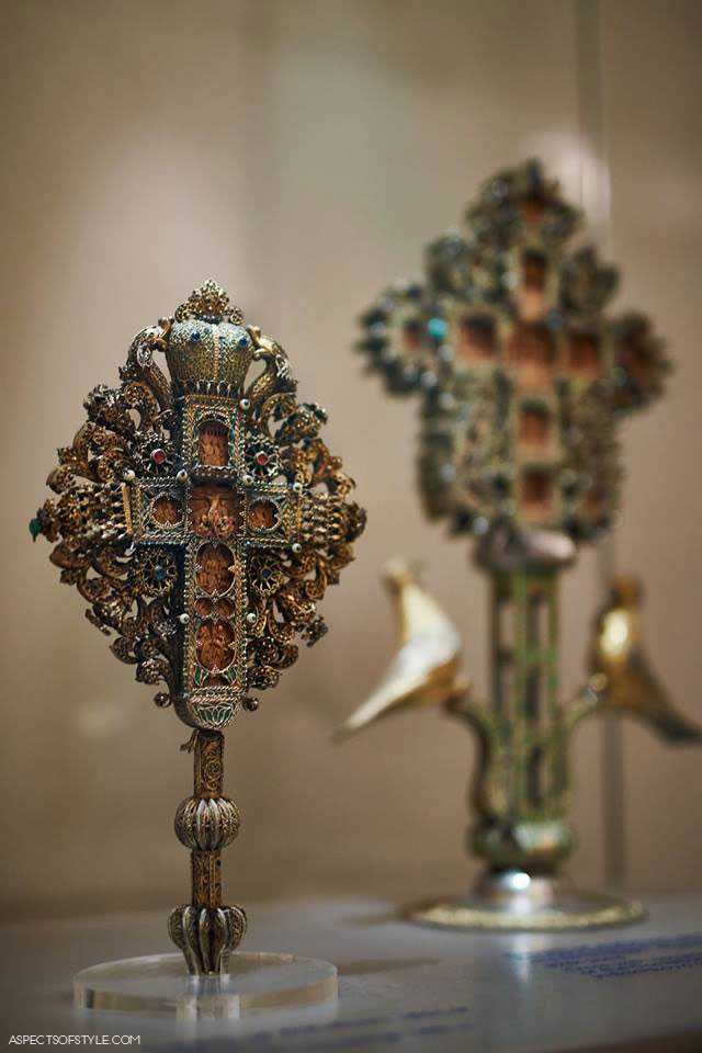 wooden crosses from the Byzantine and Christian museum in Athens