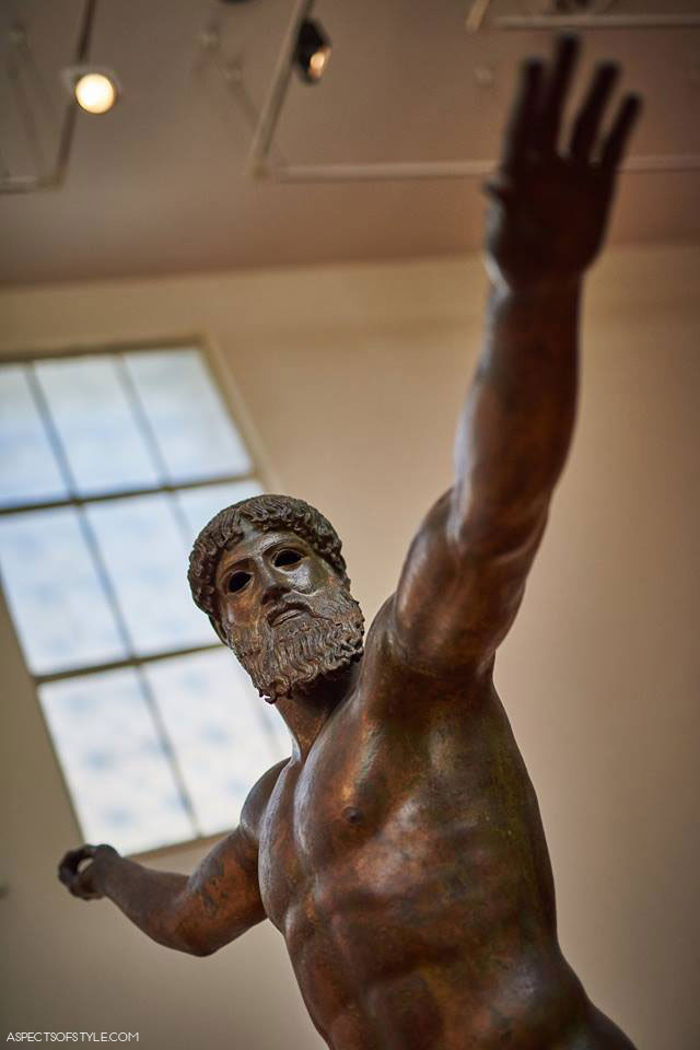 Zeus statue in Archaeological Museum in Athens