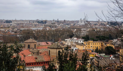 View from Gianicolo park, Trastevere Rome
