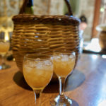 peach liqueur at Peskesi restaurant, Heraklion
