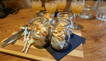 dessert at Peskesi restaurant, Heraklion Crete