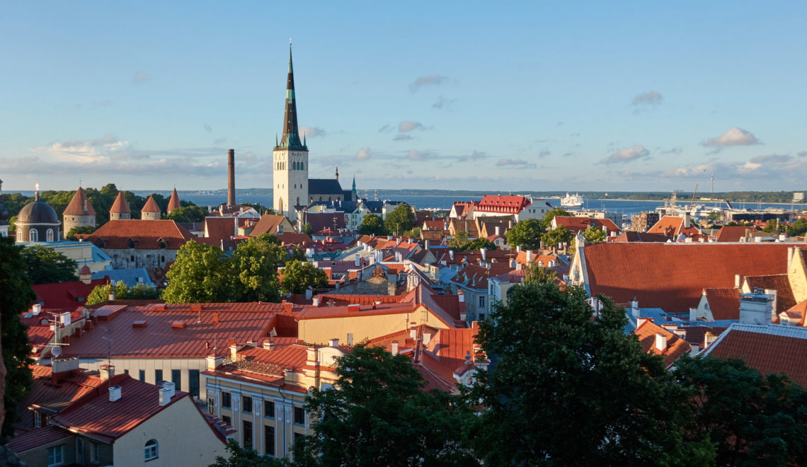 View from Kohtuotsa viewing platform, Tallinn, Estonia