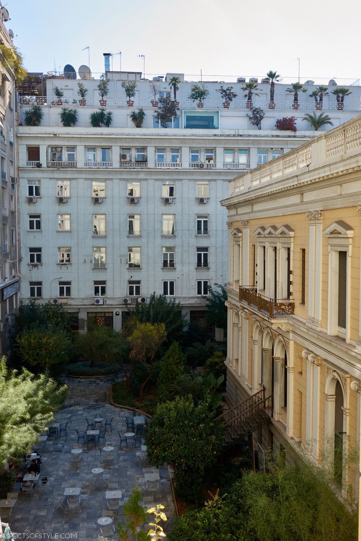 The backyard of Numismatic Museum, Athens