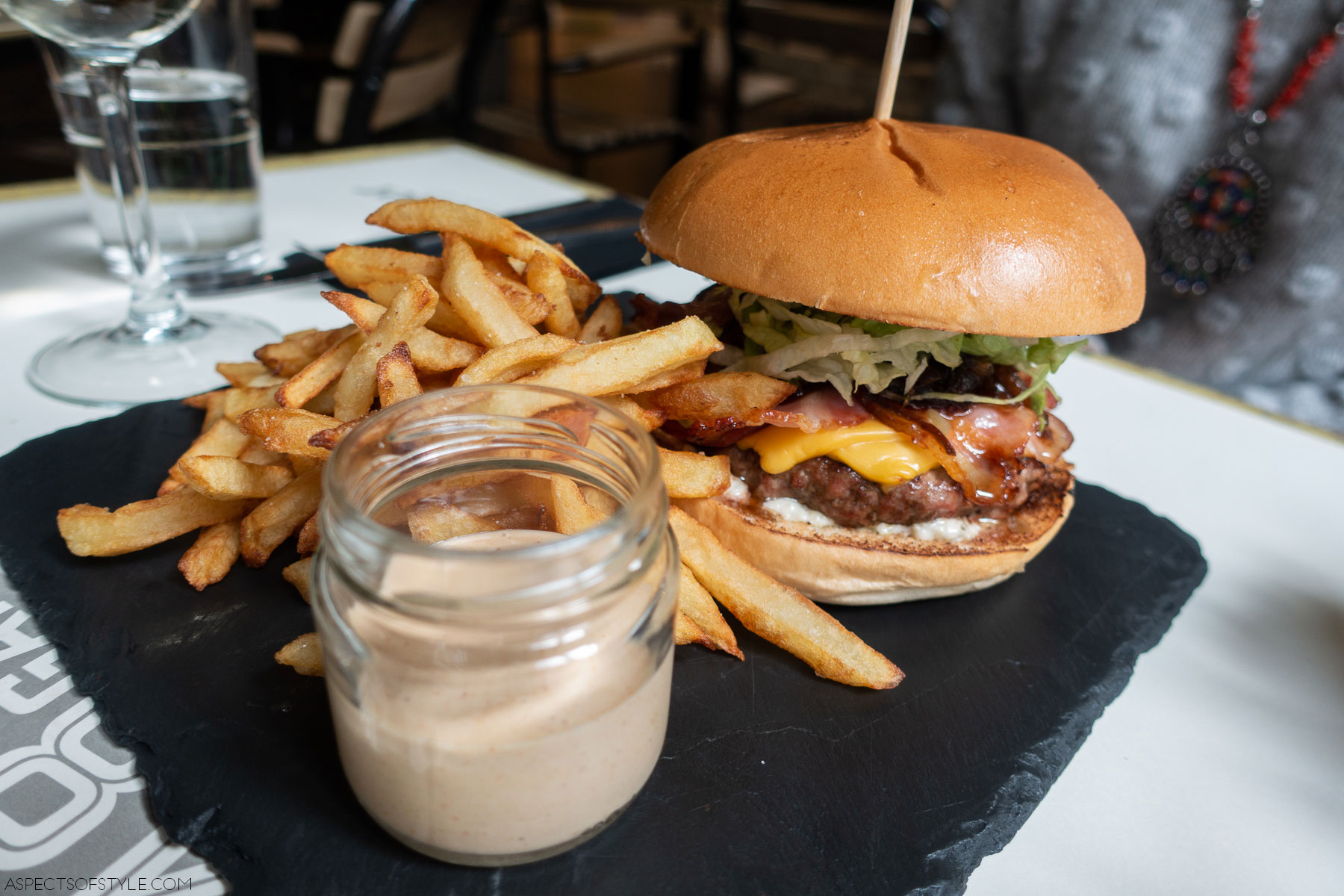 48 Urban Garden burger and french fries