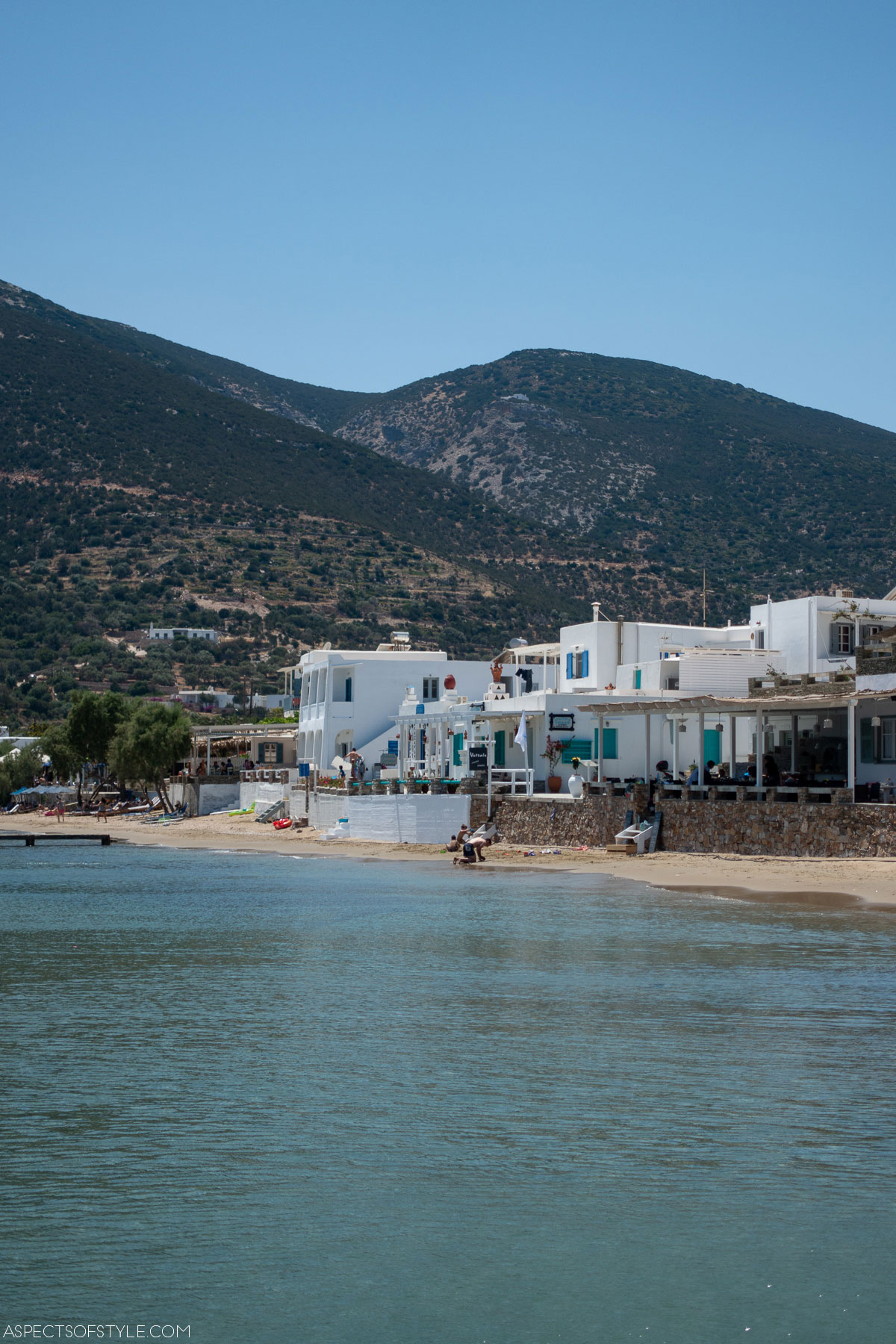 sea, beach and white houses, Platis Gialos, Sifnos