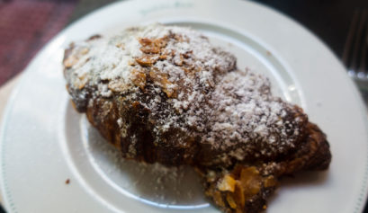 almond croissant at Queen Bee Athens