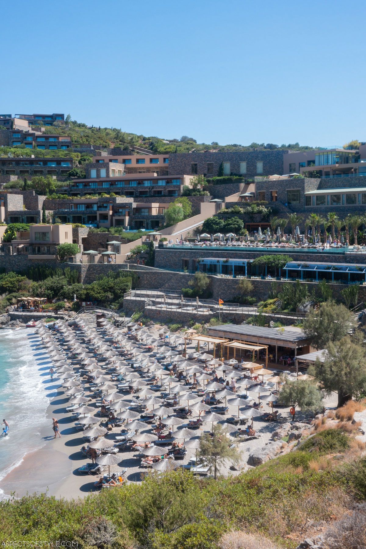 overview of Daios Cove, Crete