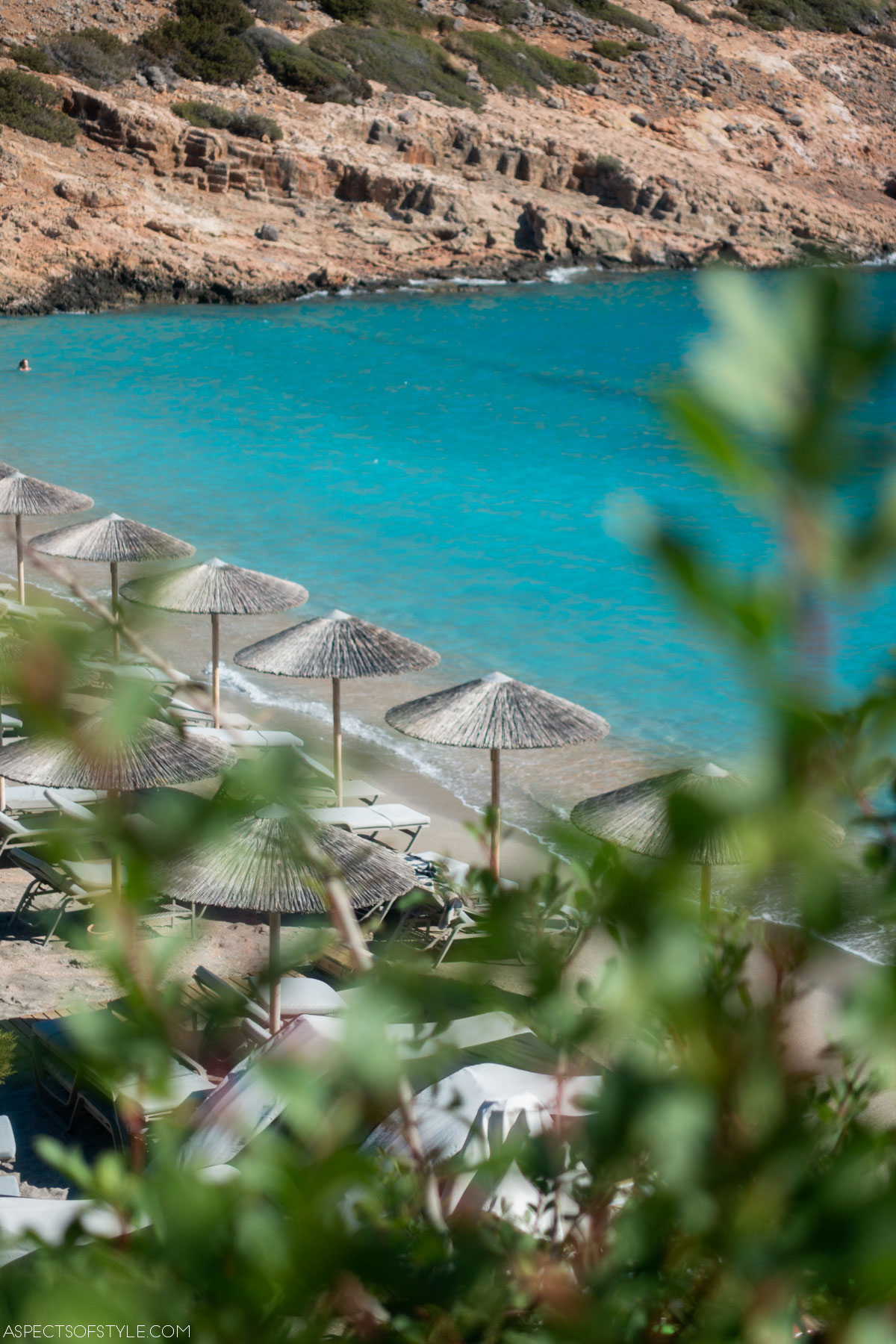 the beach at Daios Cove, Crete