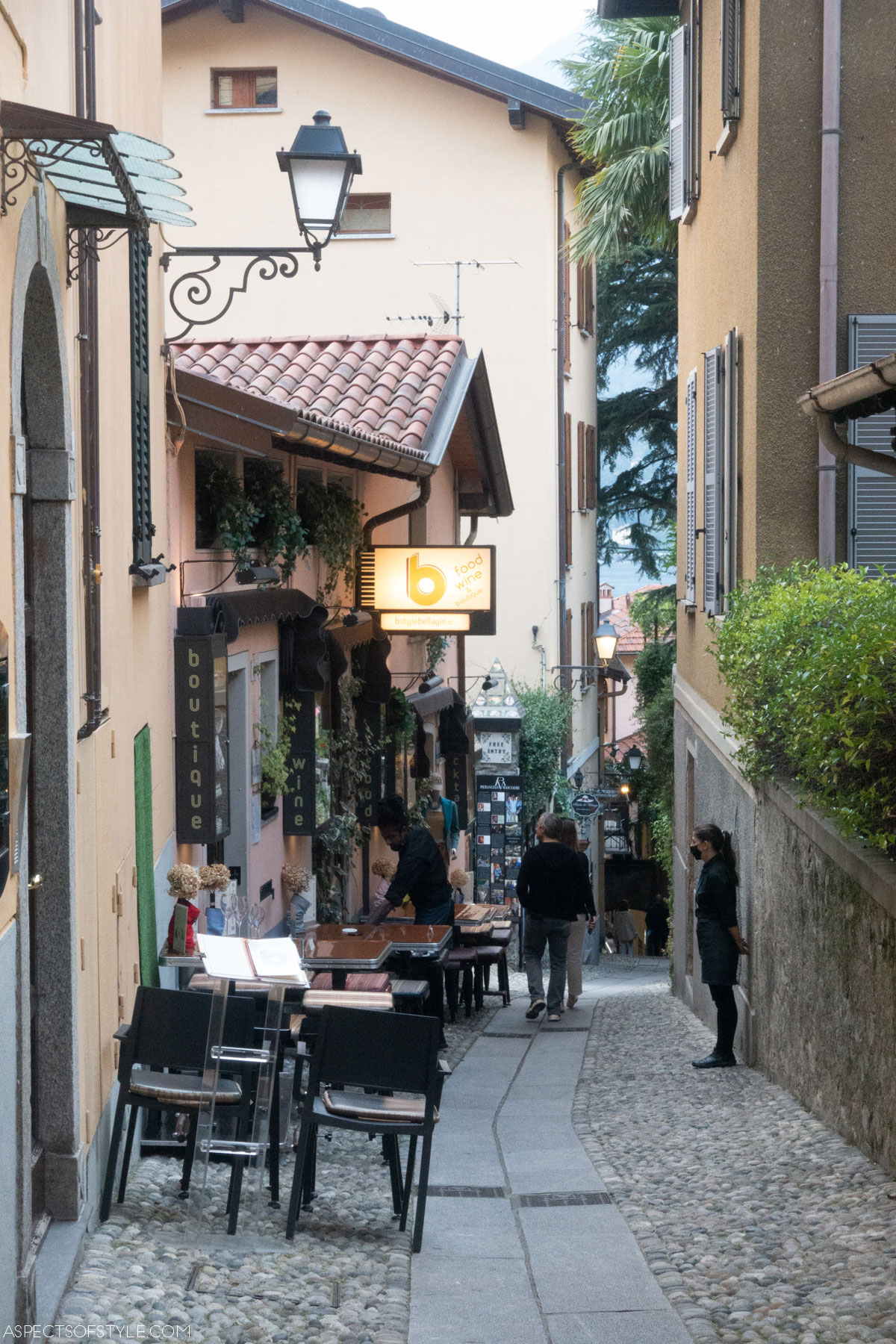 cobblestone at Bellaggio Lake Como Italy