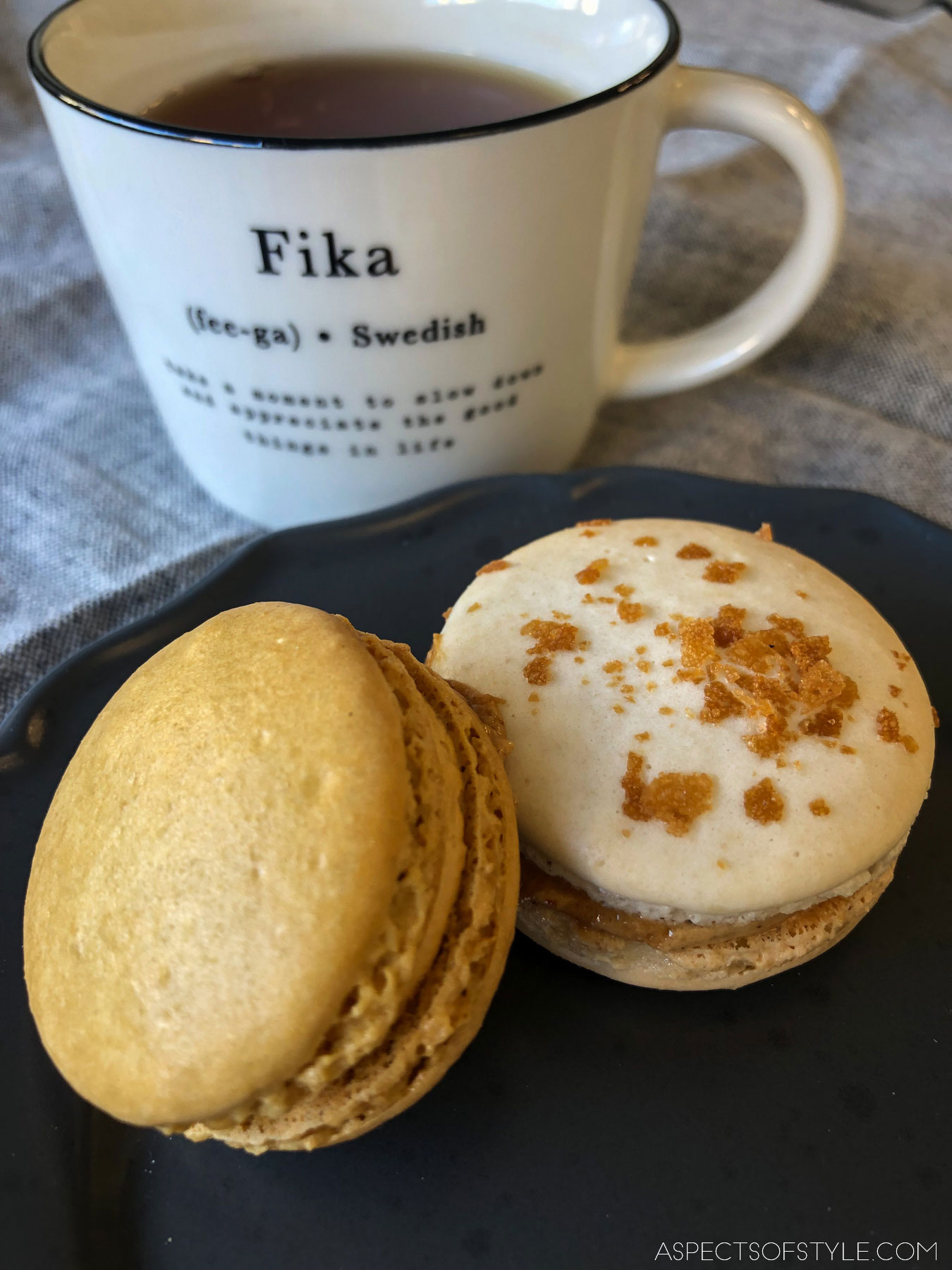 hazelnut and salted caramel macarons, Bon Bon Fait Maison