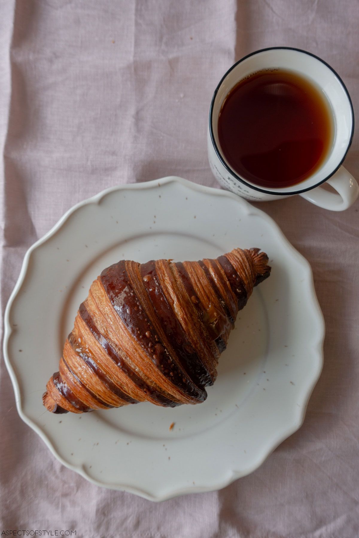 Nutella croissant from Overoll Croissanterie, Athens