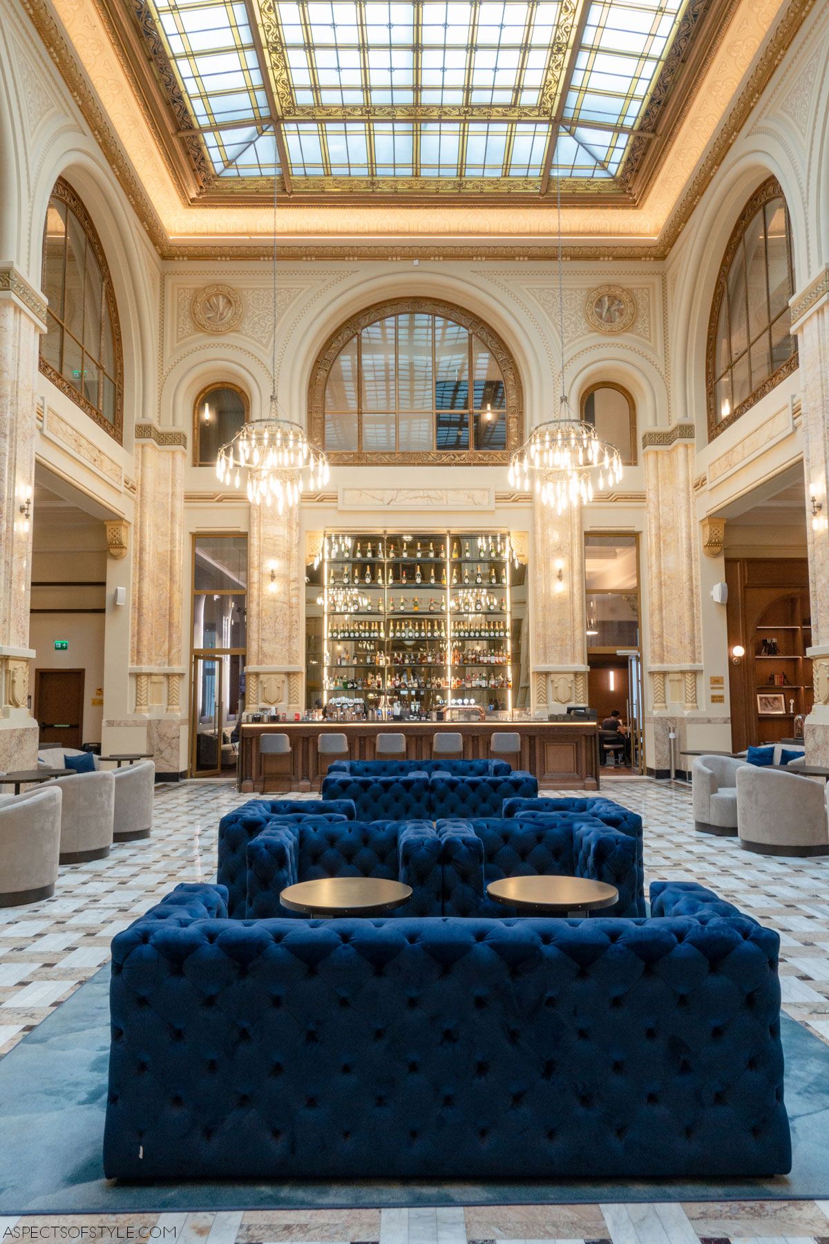 Main Hall at The Marmorosch Hotel Bucharest