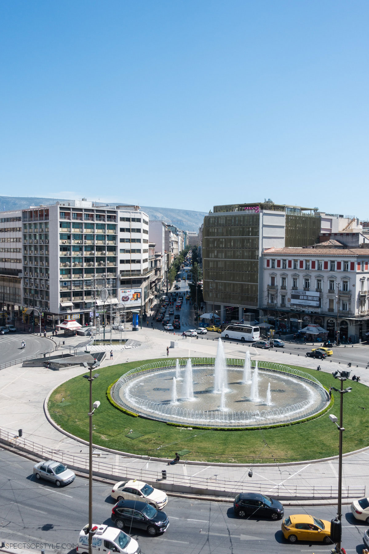 View of Omonoia Square Athens