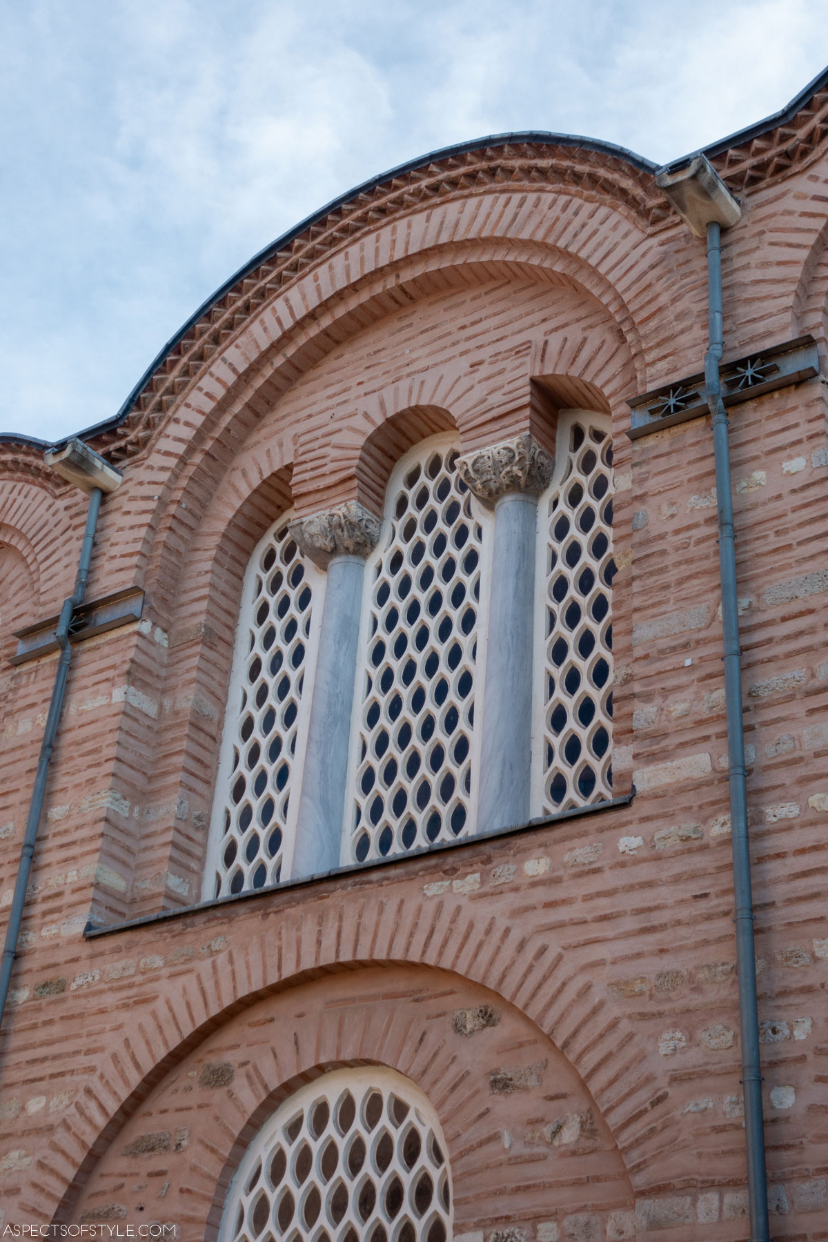 window details at Zeyrek Mosque Istanbul